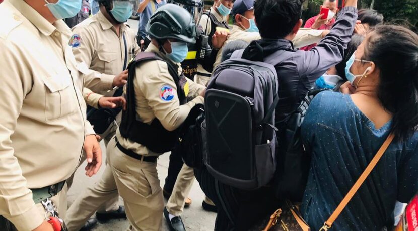 THE CAMBODIAN GOVERNMENT MUST STOP BEATING AND ARRESTING PEACEFUL PROTESTERS